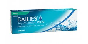 Modelo relacionado y/o destacado: Dailies Aqua Comfort Plus Toric (30 Lentillas). La Óptica Online 