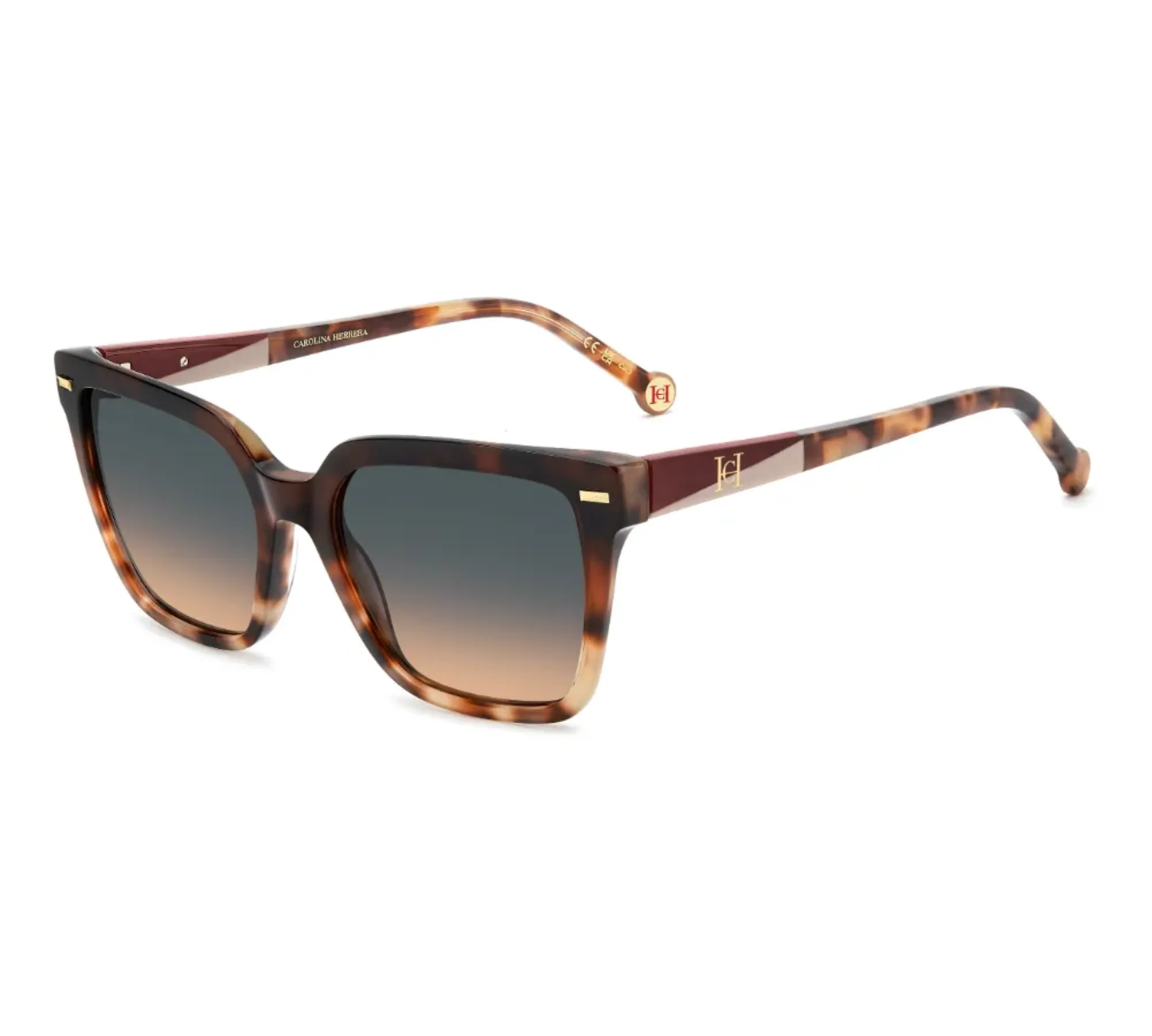 CAROLINA-HERRERA-HER-0361S-208808-Burdeos-Havana-Dorado CAROLINA HERRERA HER 0361/S 208808 Burdeos Havana Dorado - Imagen 1