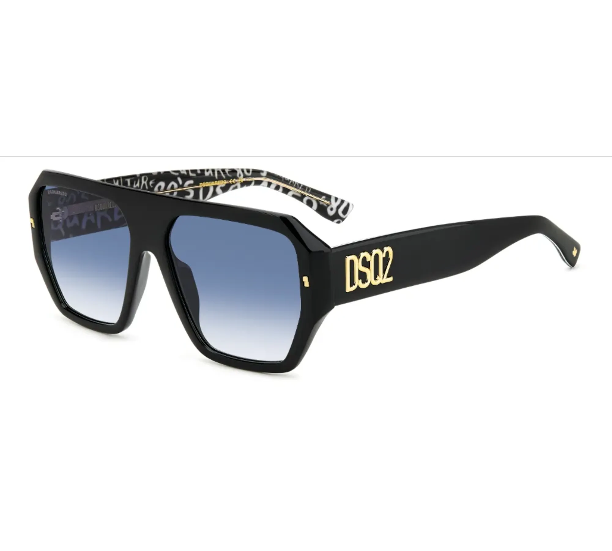 DSQUARED2-D2-0128S-206883-Negro-Pattern-Blanco DSQUARED2 D2 0128/S 206883 Negro Pattern Blanco - Imagen 1