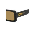 DSQUARED2 ICON 0029/S 208780 Negro Amarillo - Imagen 2