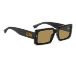 DSQUARED2 ICON 0029/S 208780 Negro Amarillo - Imagen 5