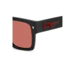 DSQUARED2 ICON 0030/S 208779 Negro Rojo - Imagen 2