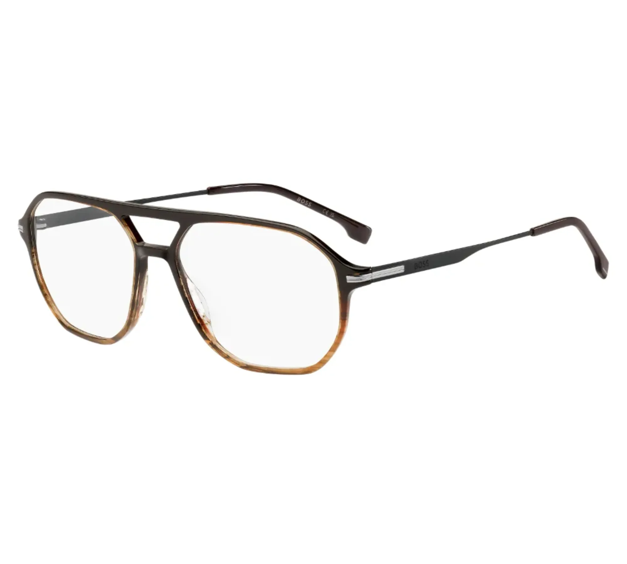 HUGO-BOSS-BOSS-1890-111773-Striped-MarroN-Ruthenium HUGO BOSS BOSS 1890 111773 Striped MarróN Ruthenium - Imagen 1