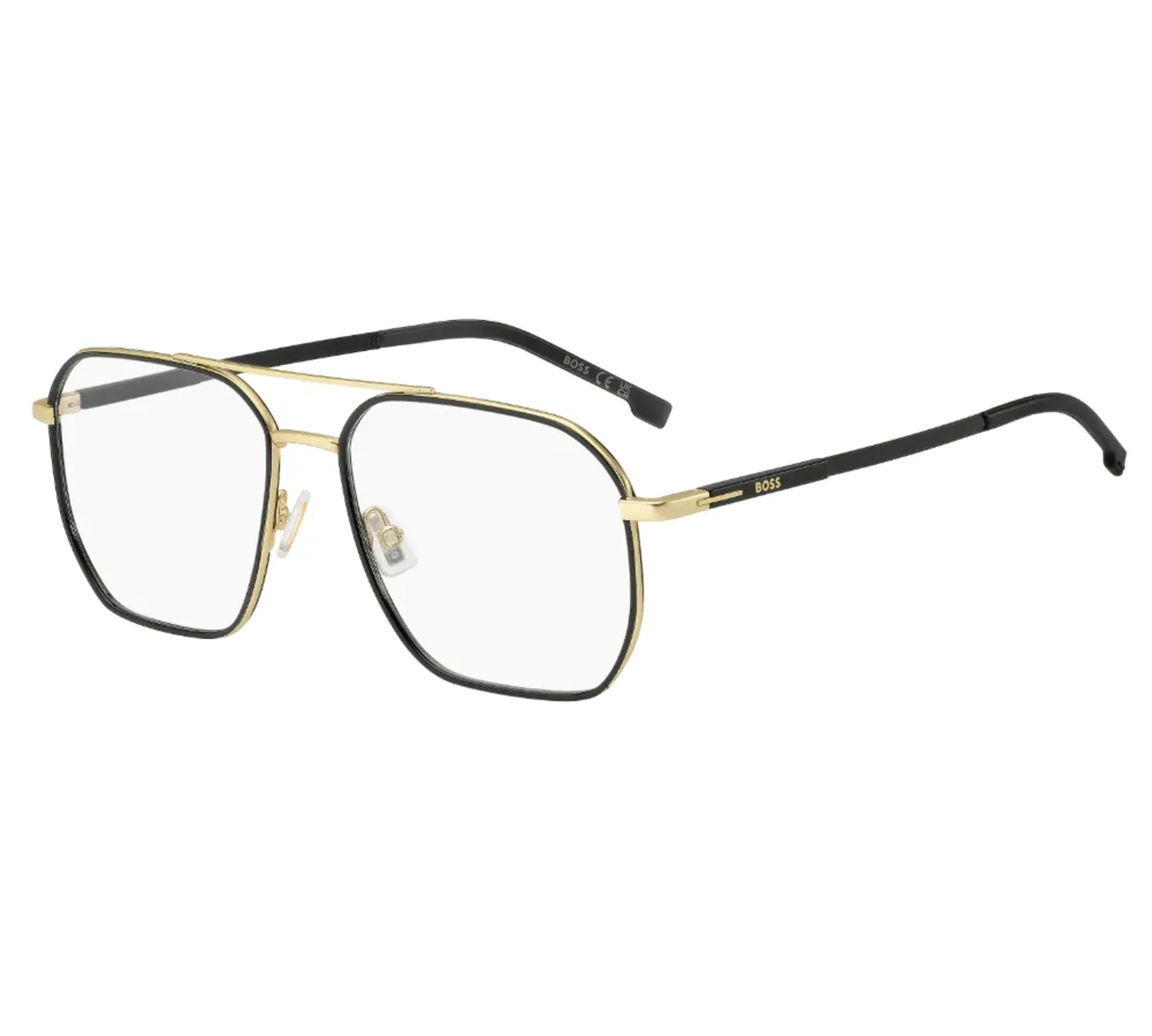 HUGO-BOSS-BOSS-1900-111751-Mate-Dorado-Negro HUGO BOSS BOSS 1900 111751 Mate Dorado Negro - Imagen 1